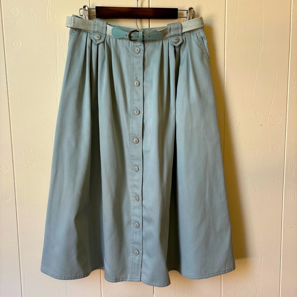 Vintage Mint Full Blue Skirt